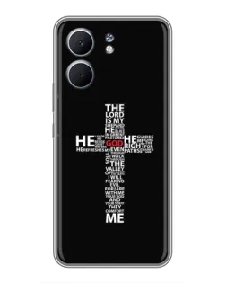 Чехол для OPPO A5x с картинкой «Текстовый крест» Чехол для OPPO A5x с картинкой «Текстовый крест»