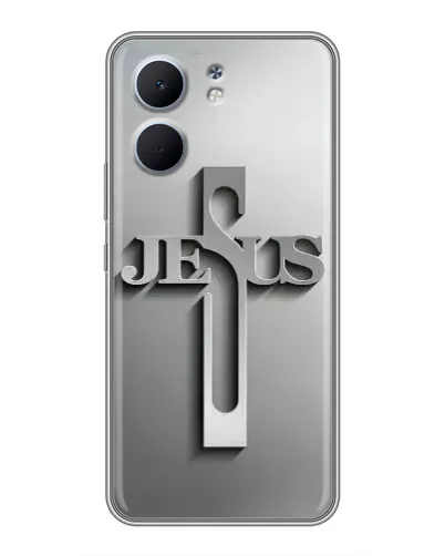 Чехол для OPPO A5x с картинкой «Металлический крест Jesus» Чехол для OPPO A5x с картинкой «Металлический крест Jesus»
