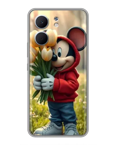 Чехол для OPPO A5x с картинкой «Микки с тюльпанами» Чехол для OPPO A5x с картинкой «Микки с тюльпанами»