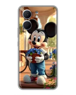 Чехол для OPPO A5x с картинкой «Микки садовод»