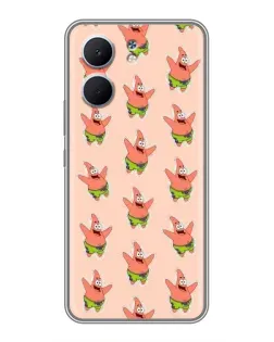 Чехол для OPPO A5x с картинкой «Патрик Стар паттерн»