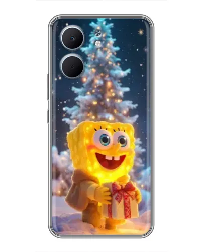 Чехол для OPPO A5x с картинкой «Рождественский Спанч Боб» Чехол для OPPO A5x с картинкой «Рождественский Спанч Боб»