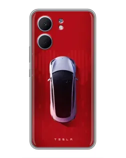 Чехол для OPPO A5x с картинкой «Tesla Top View»
