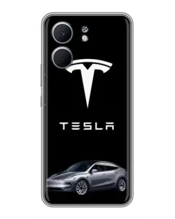 Чехол для OPPO A5x с картинкой «Tesla Model Y»