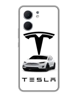 Чехол для OPPO A5x с картинкой «Tesla White Style»