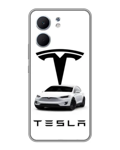 Чехол для OPPO A5x с картинкой «Tesla White Style»
