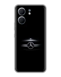 Чехол для OPPO A5x с картинкой «Mercedes — абстрактные линии»