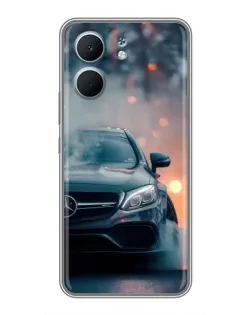 Чехол для OPPO A5x с картинкой «Mercedes — ночной город»