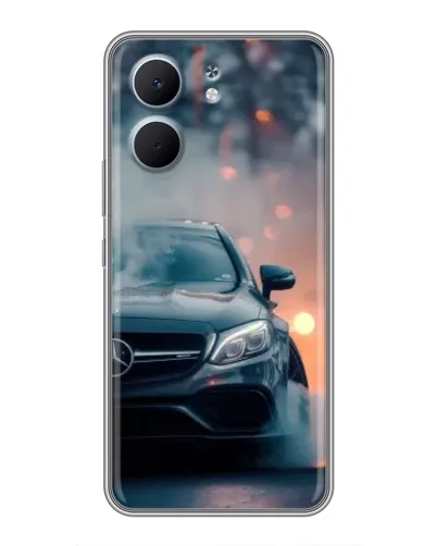 Чехол для OPPO A5x с картинкой «Mercedes — ночной город»