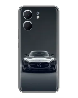 Чехол для OPPO A5x с картинкой «Mercedes на черном»