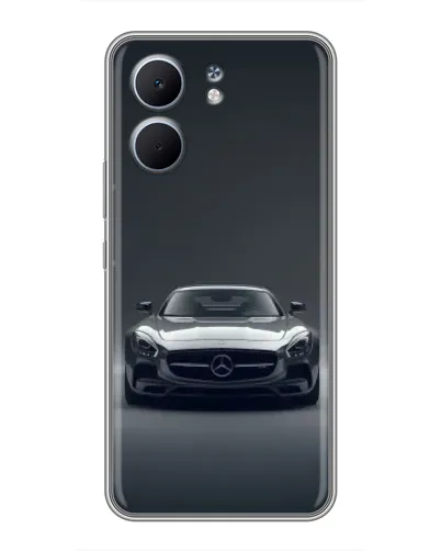 Чехол для OPPO A5x с картинкой «Mercedes на черном»
