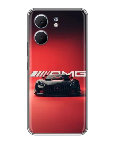 Чехол для OPPO A5x с картинкой «Mercedes AMG — красная линия»