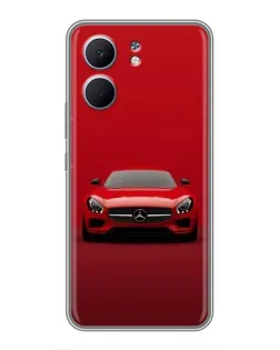 Чехол для OPPO A5x с картинкой «Красный Mercedes AMG»