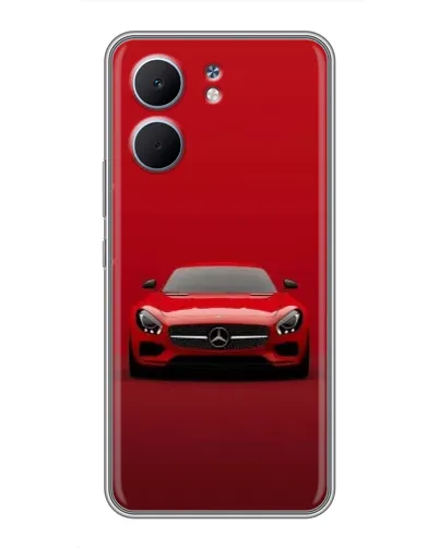 Чехол для OPPO A5x с картинкой «Красный Mercedes AMG»