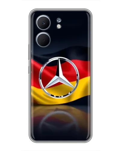 Чехол для OPPO A5x с картинкой «Mercedes — флаг Германии»