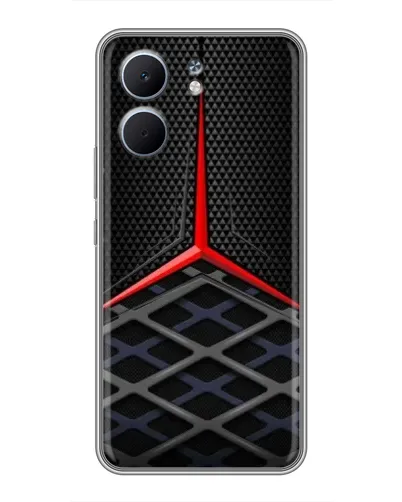 Чехол для OPPO A5x с картинкой «Mercedes Carbon Grid»
