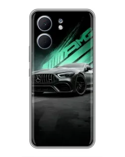 Чехол для OPPO A5x с картинкой «Темный Mercedes AMG»