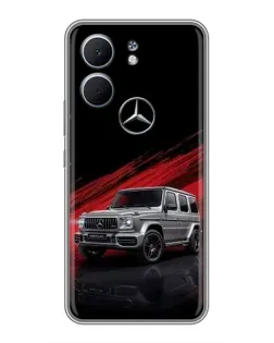 Чехол для OPPO A5x с картинкой «Mercedes G-Class красный»