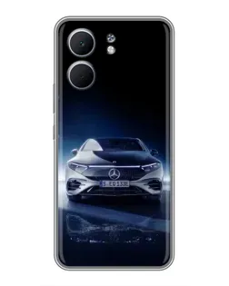 Чехол для OPPO A5x с картинкой «Ночной Mercedes EQ»