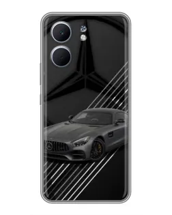 Чехол для OPPO A5x с картинкой «Mercedes AMG — графика»