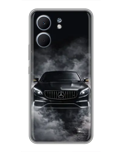 Чехол для OPPO A5x с картинкой «Mercedes в дыму»