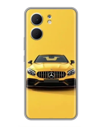 Чехол для OPPO A5x с картинкой «Желтый Mercedes GT»