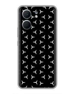 Чехол для OPPO A5x с картинкой «Mercedes паттерн звезд»