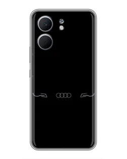 Чехол для OPPO A5x с картинкой «Audi — световой подпись»