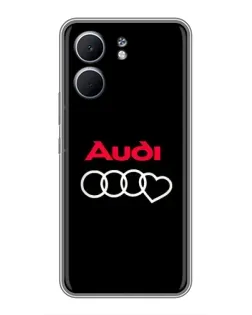 Чехол для OPPO A5x с картинкой «Логотип Audi Heart»