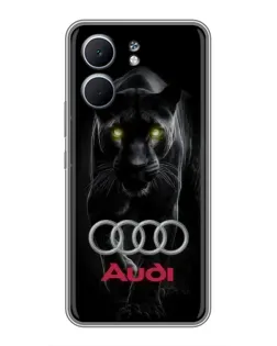 Чехол для OPPO A5x с картинкой «Пантера и Audi»