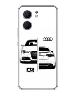 Чехол для OPPO A5x с картинкой «Audi — контрастный дизайн»