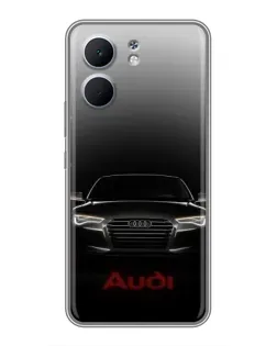 Чехол для OPPO A5x с картинкой «Audi — градиентный контур»