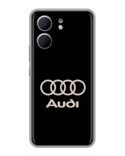 Чехол для OPPO A5x с картинкой «Audi — золотой логотип»