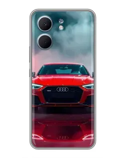 Чехол для OPPO A5x с картинкой «Audi RS — красный стиль»