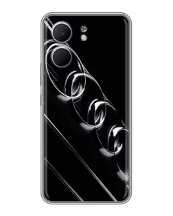 Чехол для OPPO A5x с картинкой «Audi — абстрактные кольца»