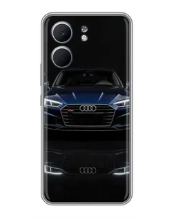 Чехол для OPPO A5x с картинкой «Audi — ночное отражение»