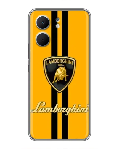 Чехол для OPPO A5x с картинкой «Lamborghini Stripe желтый»