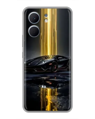 Чехол для OPPO A5x с картинкой «Ночной Lamborghini драйв»