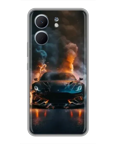 Чехол для OPPO A5x с картинкой «Lamborghini дымная эстетика»