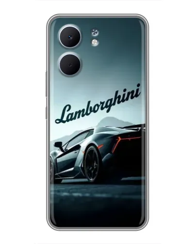 Чехол для OPPO A5x с картинкой «Классическая надпись Lamborghini»