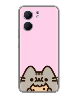 Чехол для OPPO A5x с картинкой «Pusheen и печенье» Чехол для OPPO A5x с картинкой «Pusheen и печенье»