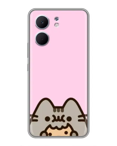 Чехол для OPPO A5x с картинкой «Pusheen и печенье»