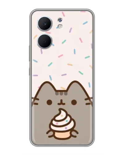 Чехол для OPPO A5x с картинкой «Пушин с кексом»