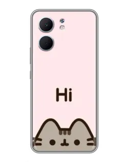 Чехол для OPPO A5x с картинкой «Пушин говорит Hi» Чехол для OPPO A5x с картинкой «Пушин говорит Hi»