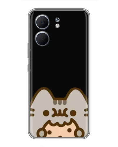 Чехол для OPPO A5x с картинкой «Пушин на черном»