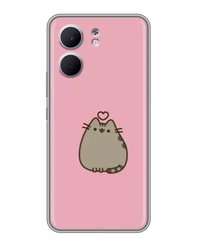 Чехол для OPPO A5x с картинкой «Pusheen сердце»