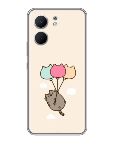 Чехол для OPPO A5x с картинкой «Пушин на шариках»