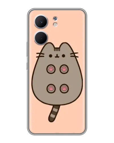Чехол для OPPO A5x с картинкой «Пушин пузиком кверху»
