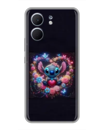 Чехол для OPPO A5x с картинкой «Stitch в цветах» Чехол для OPPO A5x с картинкой «Stitch в цветах»