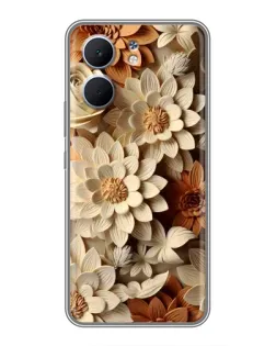Чохол для OPPO A5x з картинкою «Бежевий флористичний декор» Чохол для OPPO A5x з картинкою «Бежевий флористичний декор»
